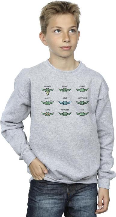 Produktbild Star Wars Mandalorian Grogu Mood Sweatshirt Jungen (128)