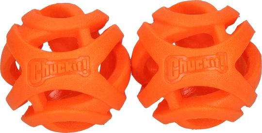 Actual product image Chuckit! CHUCKIT BREATHE RIGHT Bring the ball Lots 6.5 cm in diameter Size M 2 pcs Orange (Ball toy dog)