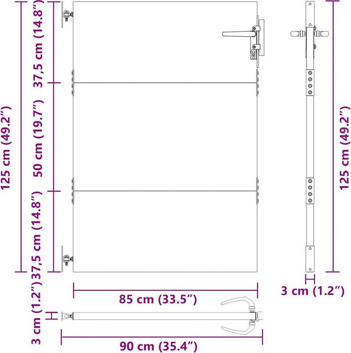 Produktbild vidaXL Gartentor