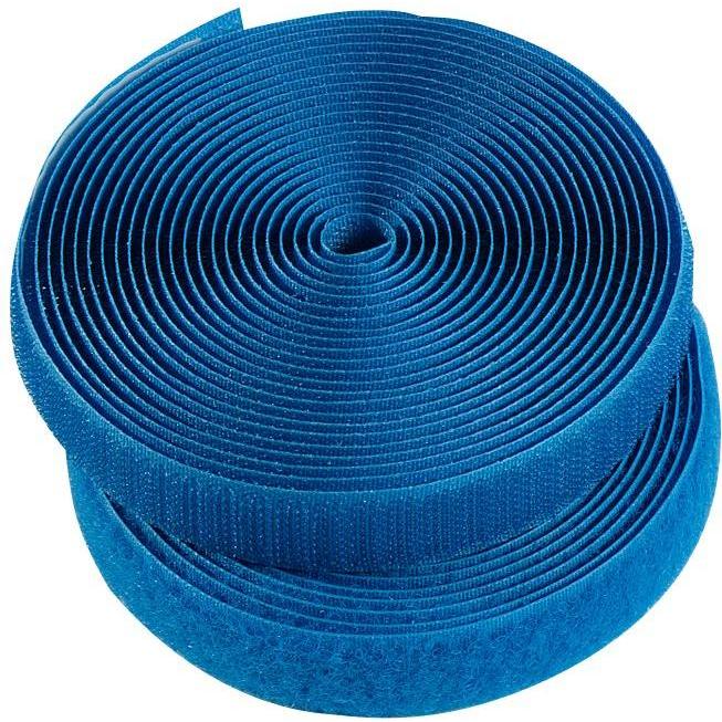 HellermannTyton, Fascette, Hook and Loop Textie 1000x125 PA/PP blue (Fascette in velcro, 1000 mm, 1 pz.)