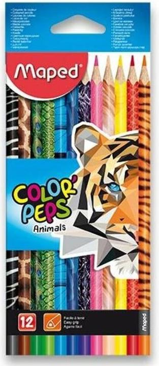 Produktbild Maped Dreikant-Buntstift COLOR'PEPS Animals, 12er Kartonetui (Mehrfarbig, 12 x)