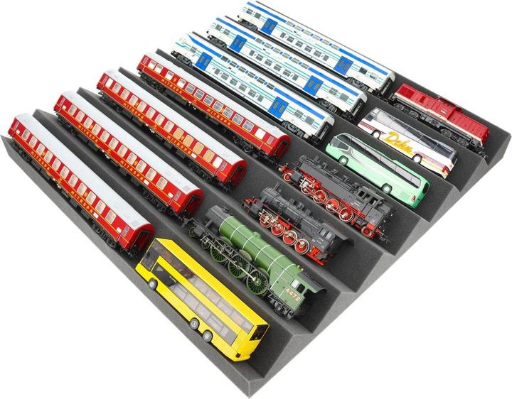 Produktbild Feldherr Zick-Zack Lokliege 500x500x55 mm für Modelleisenbahn Spur H0/00 (Schaumstoff)