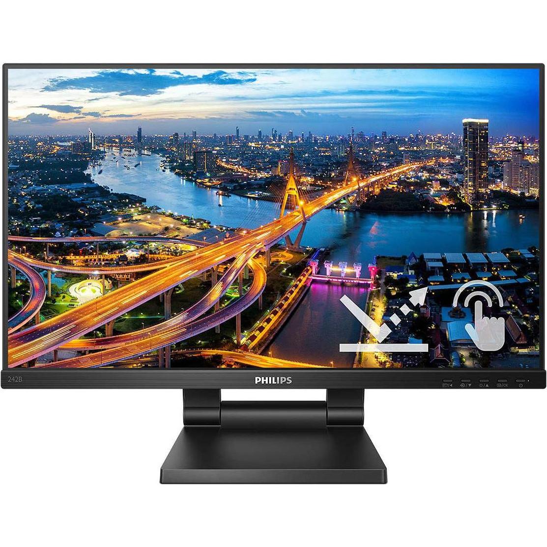 Philips 242B1TC/00 (1920 x 1080 Pixel, 23.80"), Monitor, Schwarz