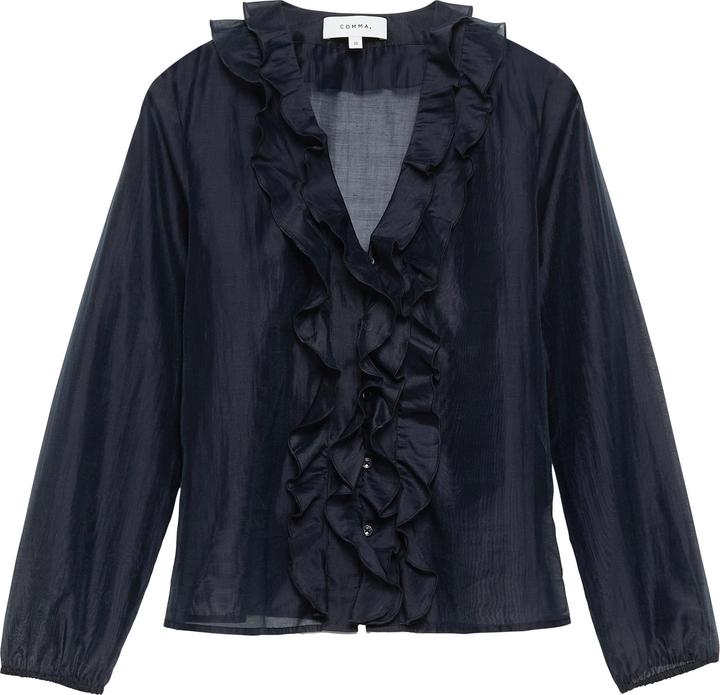 Immagine prodotto Comma Bluse Romantische Lyocell-Voile-Bluse mit Knopfleiste (40)