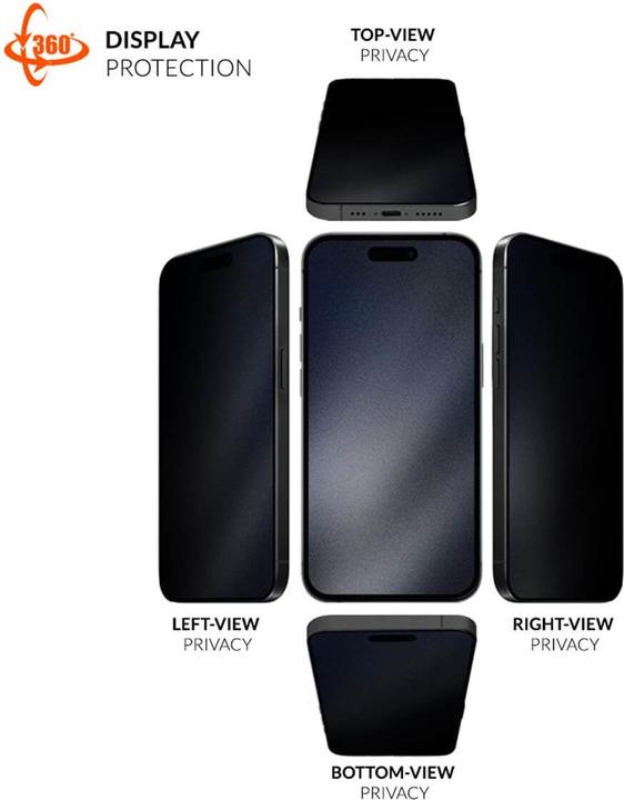 Immagine prodotto Eiger Mountain Glass Black Edge 360 (1 pz., Apple iPhone 16 Pro)