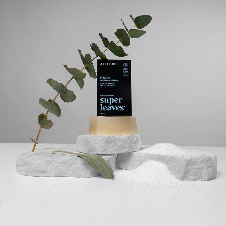 Produktbild Attitude super leaves men Eukalyptus & Salbei 113g