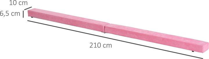 Produktbild Homcom Schwebebalken Kiefernholz, Polyester Rosa