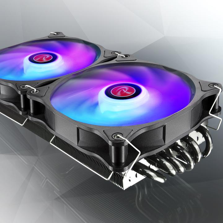 Produktbild Raijintek EOS 12 RBW ADD Lüfter, 2er-Set inkl. Controller (120 mm, 2 x)