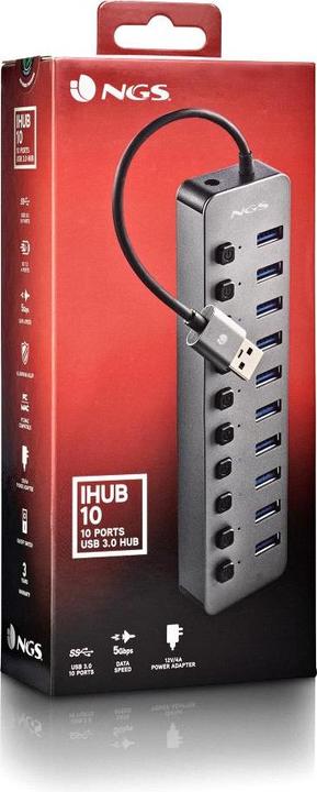 Produktbild NGS IHUB 10 (USB-C, 10 Ports)