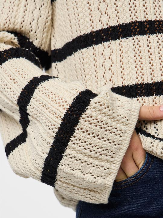 Actual product image Pieces Pcnuka Ls O-Neck Knit Noos Bc (L)