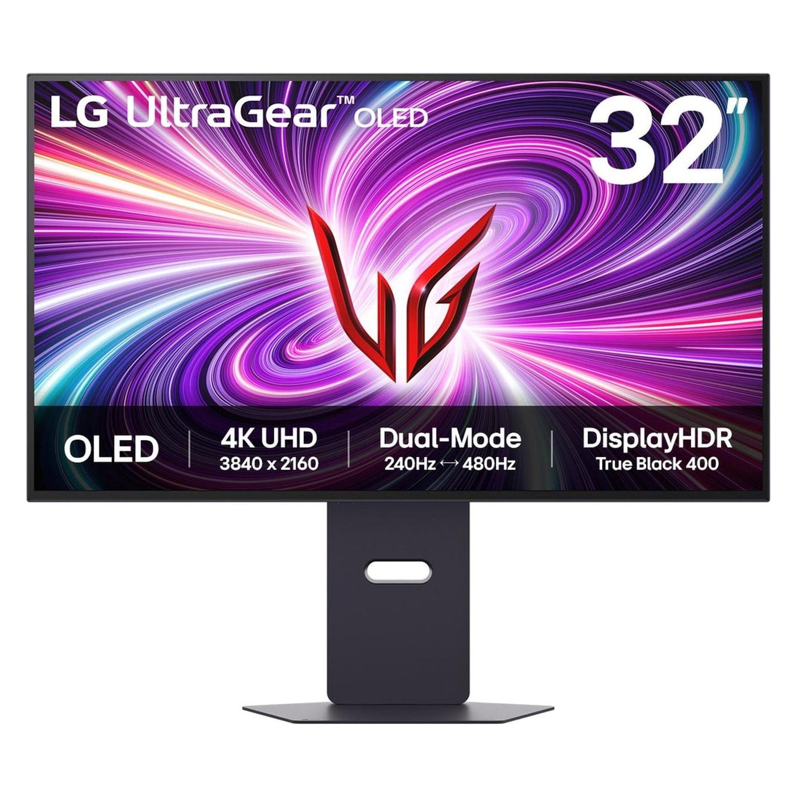 LG UltraGear OLED 32GS95UV-B (3840 x 2160 Pixel, 32"), Monitor, Schwarz