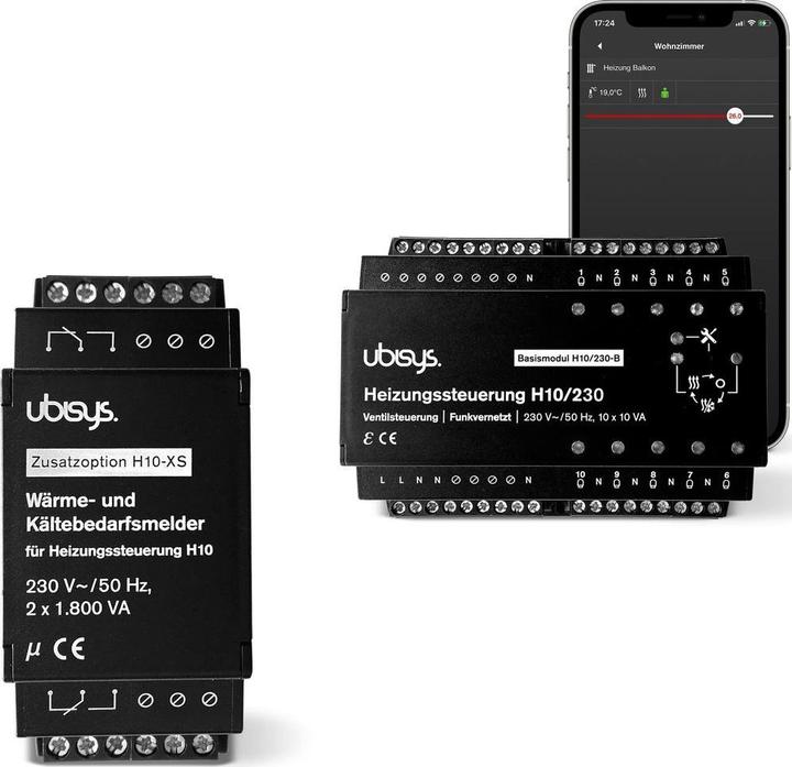 Produktbild Ubisys Wärme-Kältebedarfsmelder H10 230 V