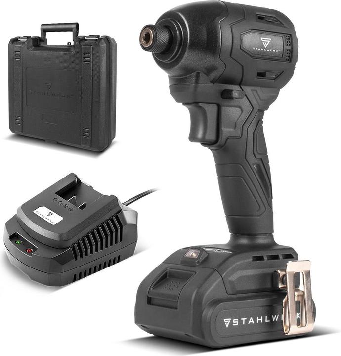 Produktbild Stahlwerk 20 V Akku Drehschlagschrauber 190 Nm 3200 U/min Brushless-Technologie 1/4" Hex-Bithalter