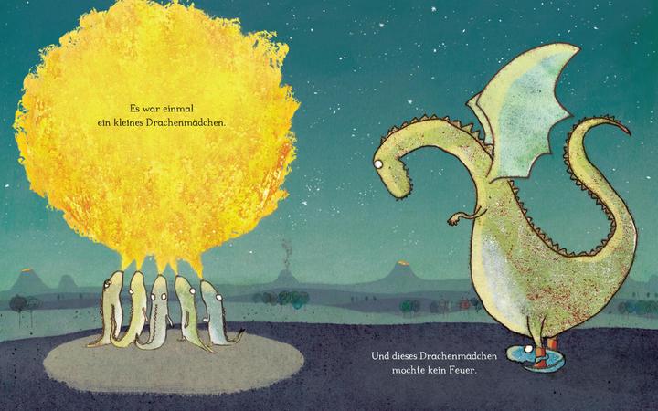 Immagine prodotto Der kleine Drache, der kein Feuer spucken konnte (Tedesco, Gemma Merino, 2021)