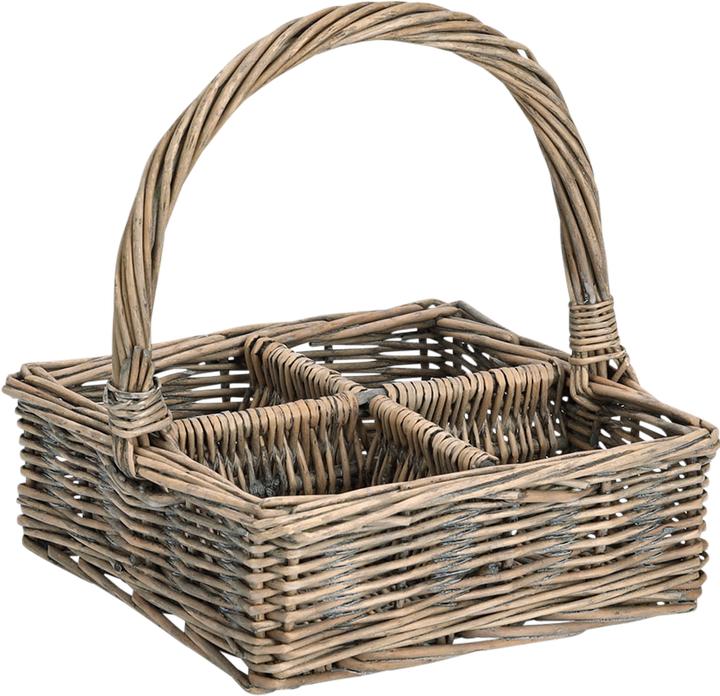 Produktbild Zeller Present Tragekorb, Weide (1 x, 21 x 21 x 7 cm)