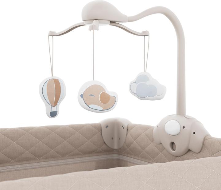 Immagine prodotto KinderKraft travel cot LEODY UP beige with accessories (70 x 140 cm)