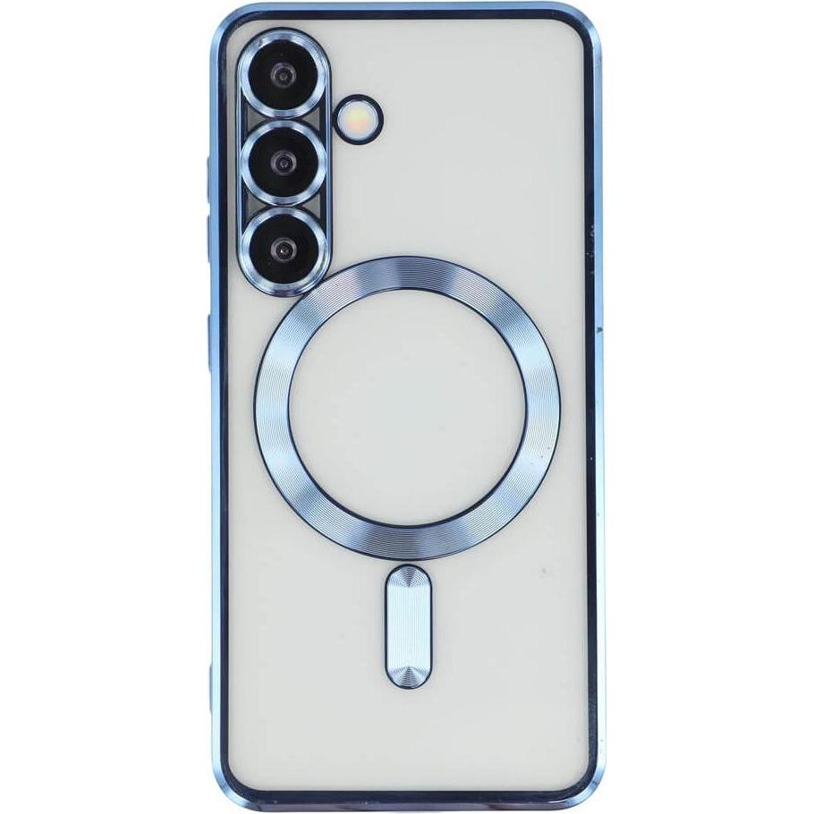 Cover-Discount Galaxy S26 - Handyhülle mit metallischem Design & Kameraschutz (Samsung Galaxy S26), Cover smartphone, Blu