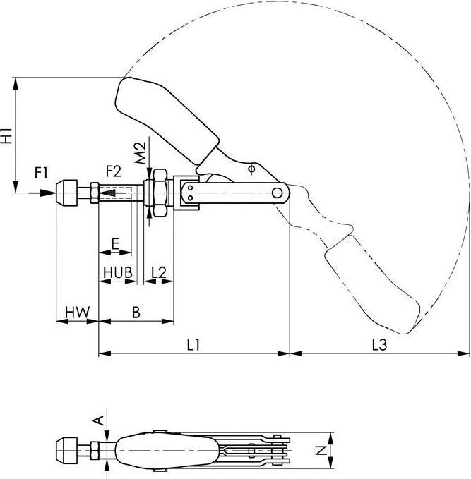 Produktbild Amf Schubstangenspanner Nr. 6840 (66.50 mm)