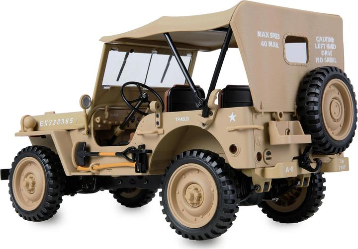 Produktbild Amewi Jeep Willys MB Scale Crawler 4WD 1:14 RTR sand (RTR Ready-to-Run)