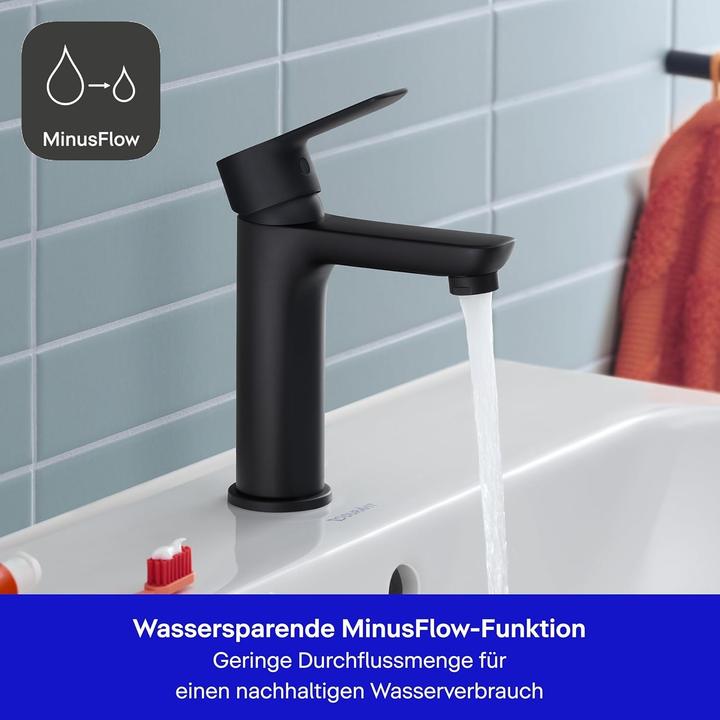 Immagine prodotto Duravit Miscelatore monocomando per lavabo D-Code M FreshStart e Minusflow, con scarico a ribalta