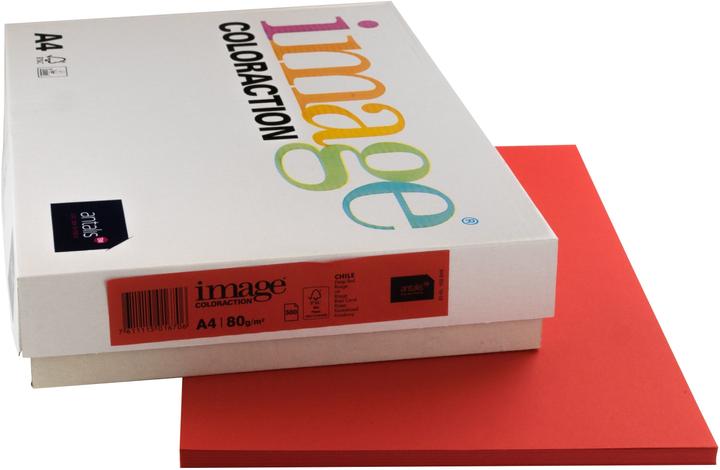 Actual product image Image Copy paper, Chile/red (A4, 500 Sheets, 80 g/m²)
