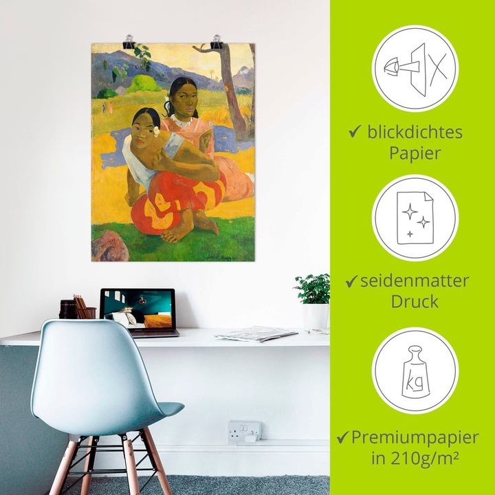 Immagine prodotto Artland Poster Nafea Faaipoipo Quando ti sposerai? R1AY (45 x 60 cm)