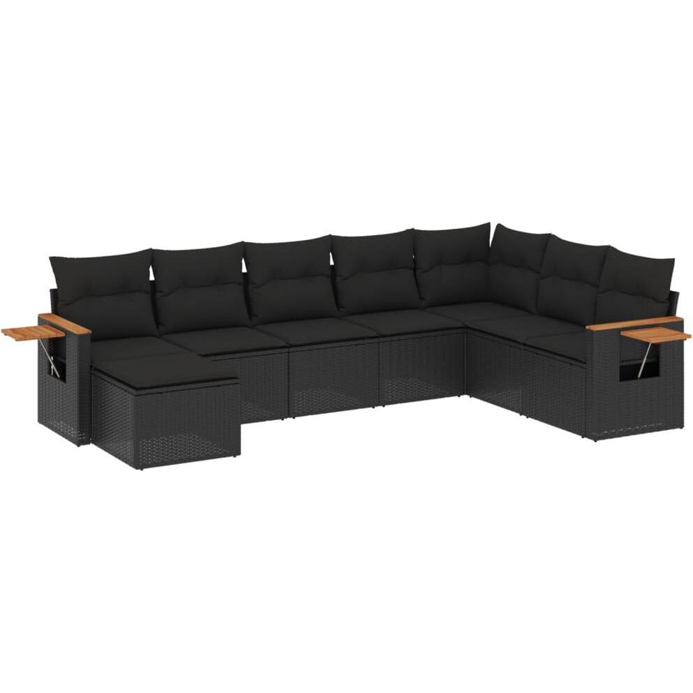 VidaXL, Gartenlounge, 10-tlg. Garten-Lounge-Set mit Kissen