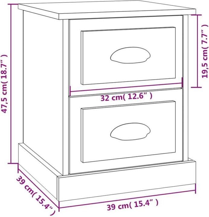 Immagine prodotto vidaXL Curt (39 x 39 x 47.50 cm)