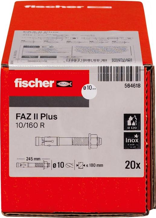Image du produit Fischer FAZ II Plus 10/160 R (20 pcs)