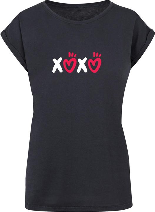 Produktbild Merchcode Ladies Valentines Day - XOXO Extended Shoulder Tee - 112689 (M)