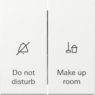 Gira Interruttore a bilanciere Hotel, Pulsante + Interruttore, Bianco