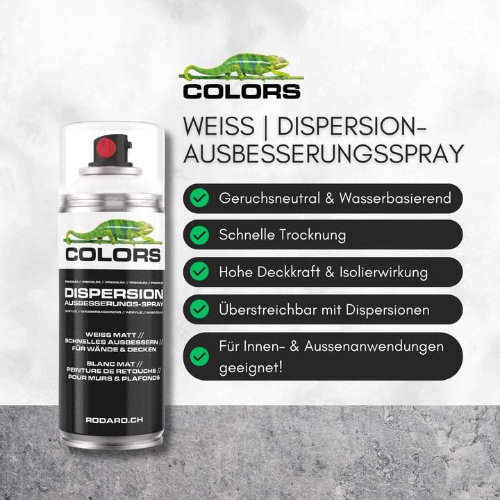 Actual product image Colors Dispersion Touch Up Spray (White, 0.15 l)