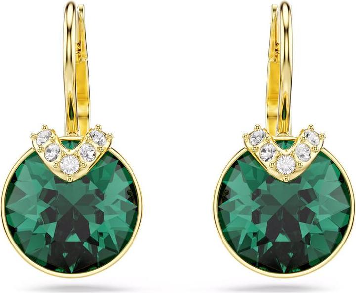 Immagine prodotto Swarovski Bella V Drop Ohrhänger Rundschliff Grün Goldlegierungsschicht (Metallo Swarovski)