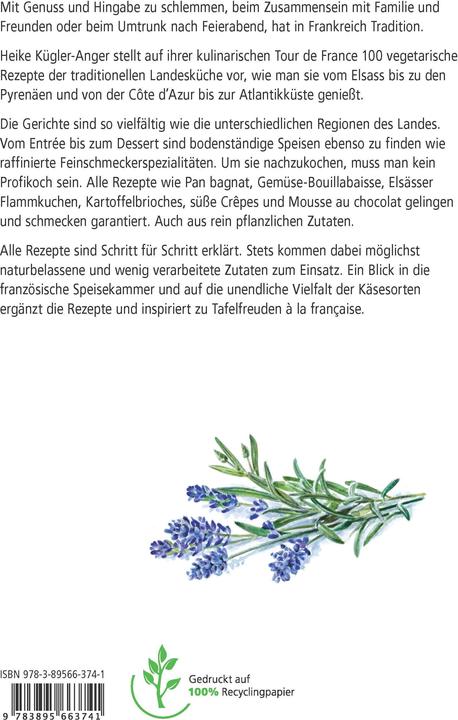 Produktbild Französisch vegetarisch (Deutsch, Heike K�gler-Anger, 2017)