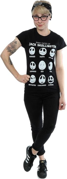 Actual product image Disney Womens/Ladies Nightmare Before Christmas Many Faces Of Jack Cotton T-Shirt (M)