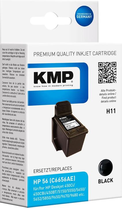 Actual product image KMP H11 Ink Cartridge compatible with HP C 6656 AE (FC)
