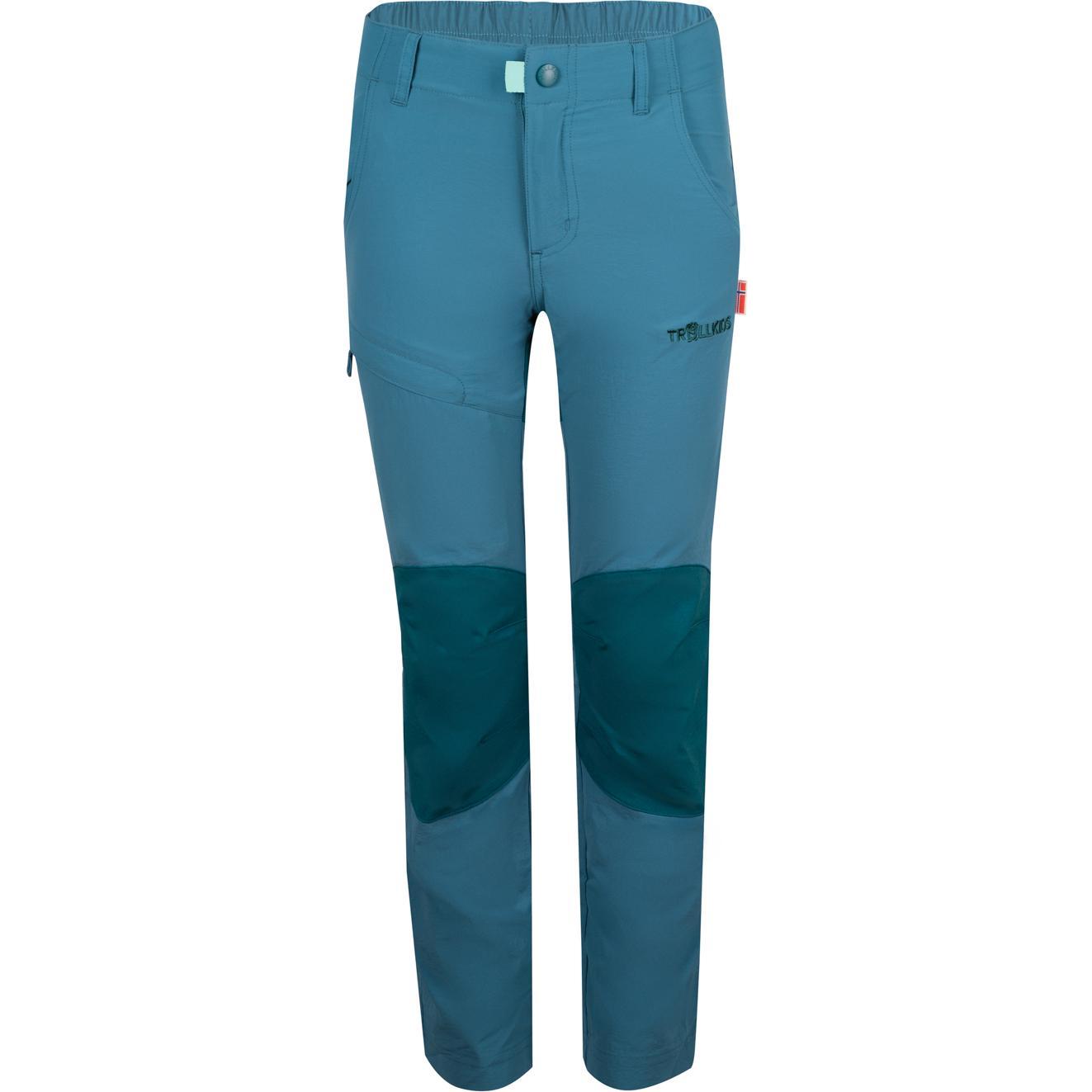 Trollkids, Unisex, Outdoorhose, Kids Hammerfest Pants Pro (158), Grün, 158