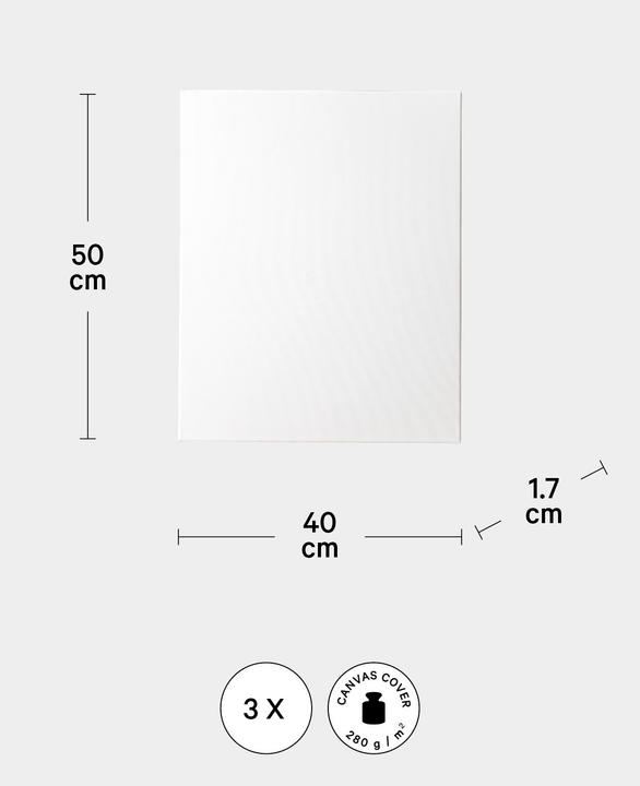 Image du produit I Am Creative Cadre à clavettes 3-Set BASIC (50 x 40 cm)