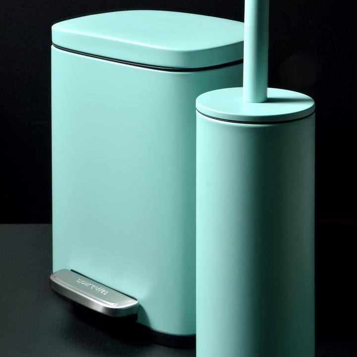 Actual product image spirella Akira Aqua Matt toilet set