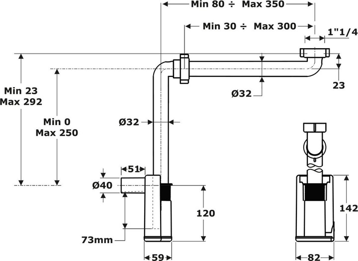 Actual product image Diaqua Siphons (Siphon connector)