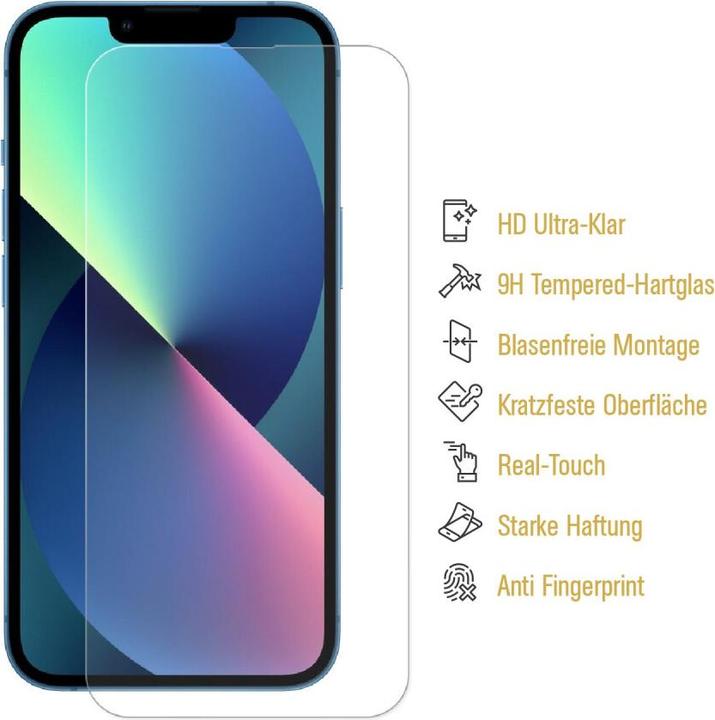 Actual product image Protectorking 2x real tempered 9H armoured glass 3D CLEAR (2 pcs., Apple iPhone 14 Plus)