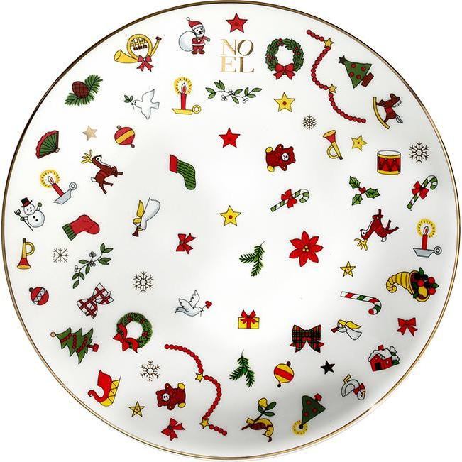 Taitù Noël Oro Teller flach, Teller, Mehrfarbig
