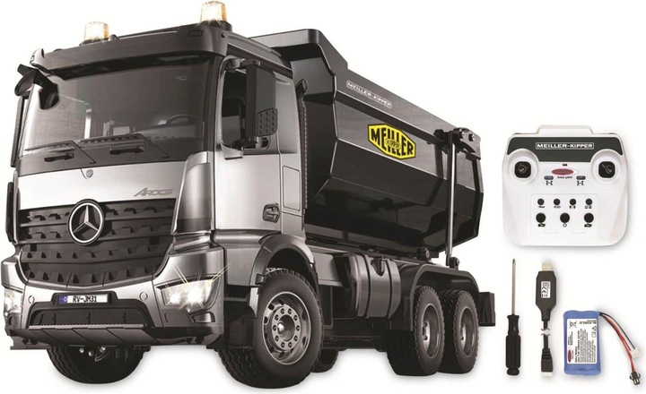 Jamara Dump Truck Mercedes-Benz Arocs Metal Meiller 1:20 2.4GHz