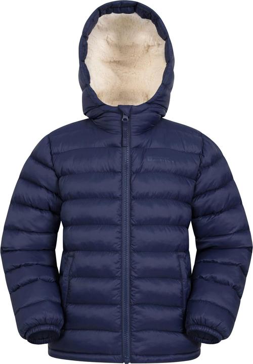 Actual product image Mountain Warehouse Childrens/Kids Seasons Faux Fur Lined Padded Jacket (146, 152)