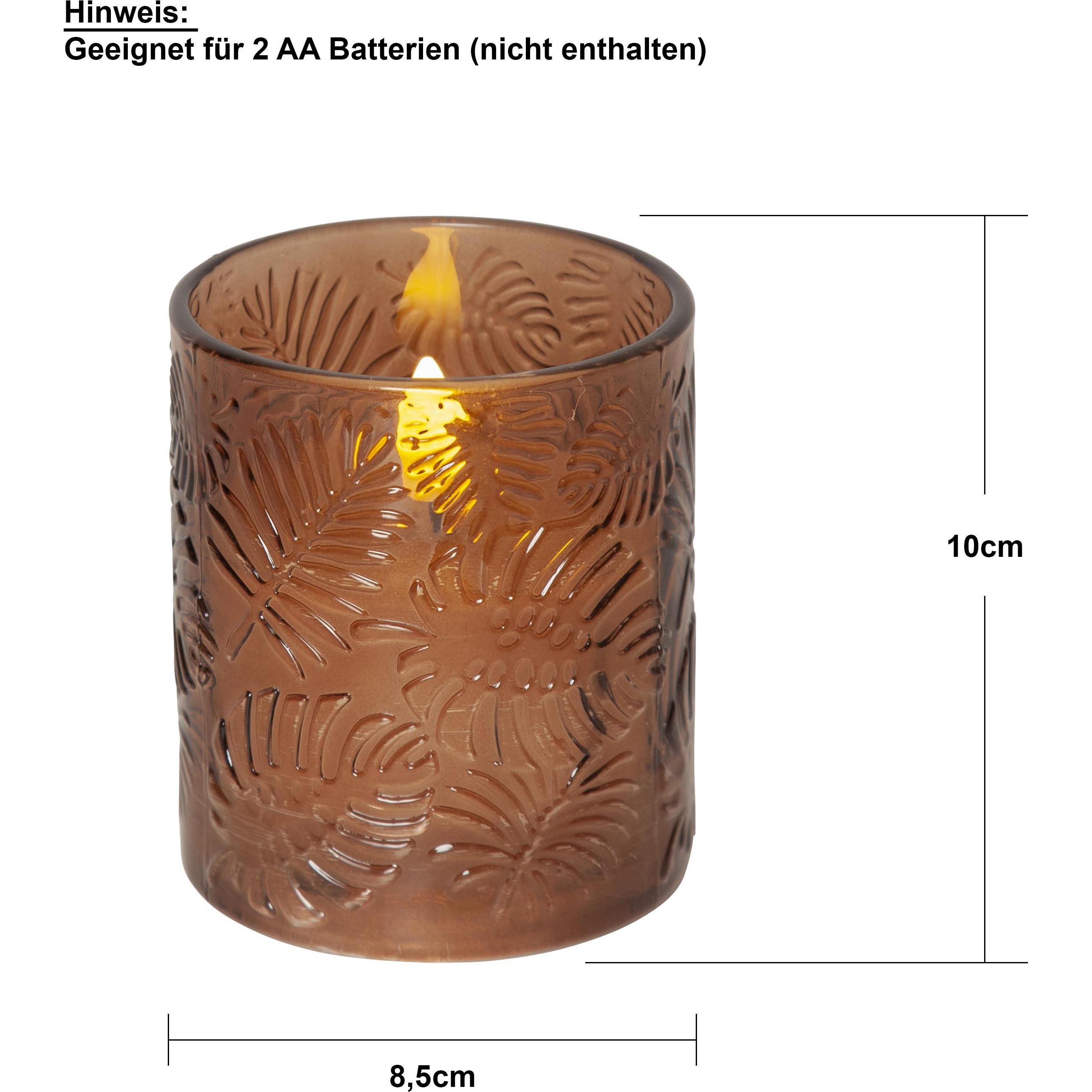 Thumbnail - Star Trading, LED Kerzen, LED Pillar Kerze Flamme Leaf (1 x)