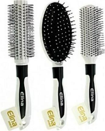 Immagine prodotto Elina MED Exclusive Spazzole per capelli bianche/nere Vari modelli 23cm - Nuovo
