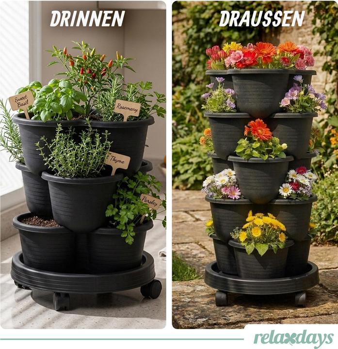 Actual product image Relaxdays PlantTower