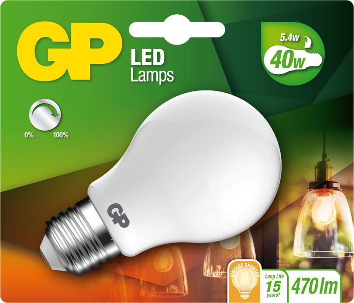 Actual product image GP Lighting Filament Classic (E27, 7 W, 470 lm, 1 x, E)
