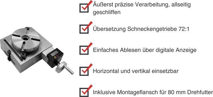 Produktbild Paulimot SIEG Präzisions-Rundtisch Ø 100 mm