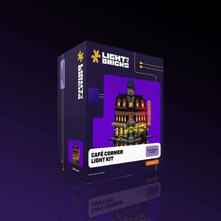 Actual product image Light my bricks LMB 2.0 LEGO® 10182 Cafe Corner# Light Kit
